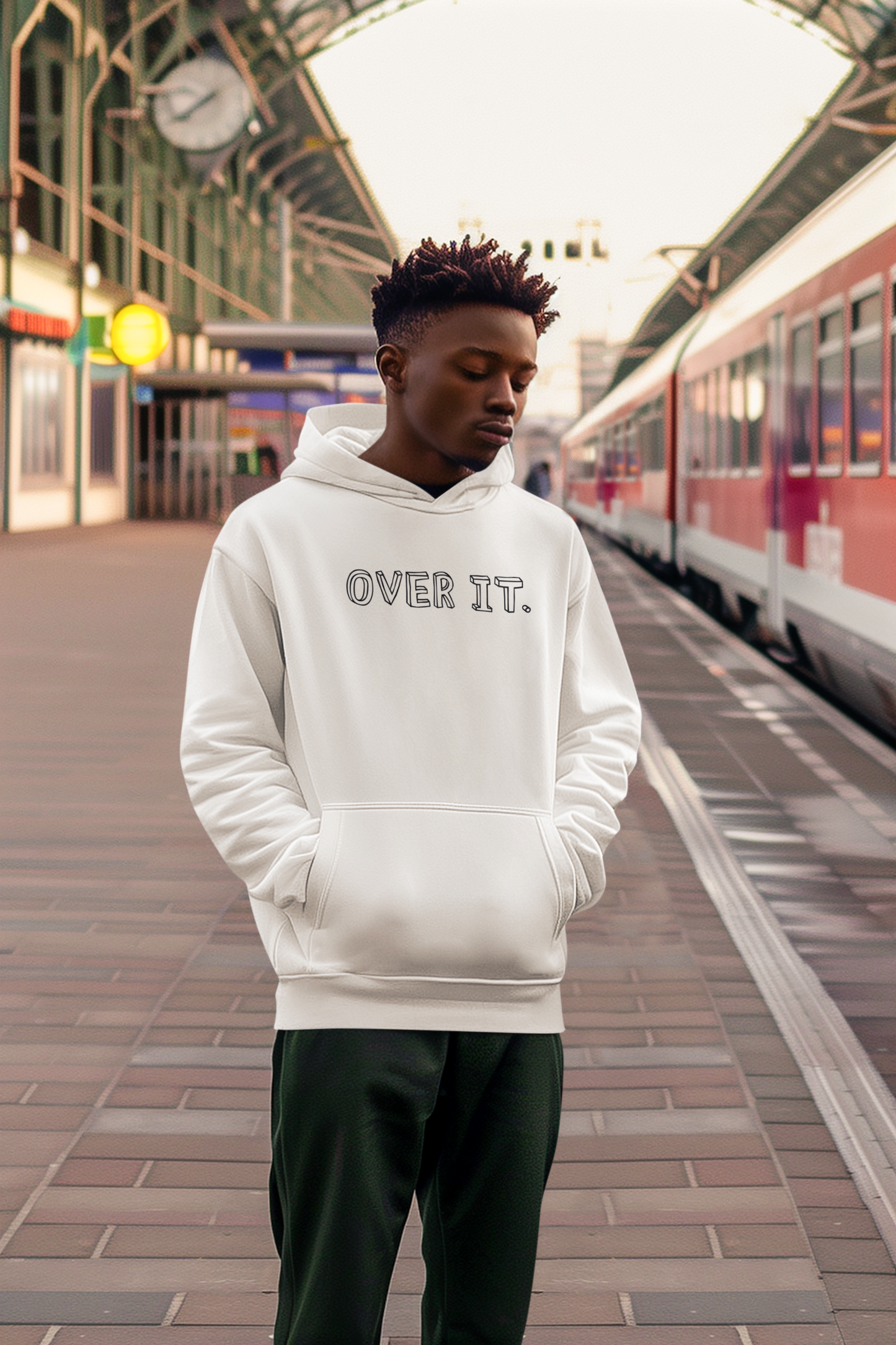 Unisex Hoodie Over-It, Over-It Hoodie, Comfortable Hoodie Over-It