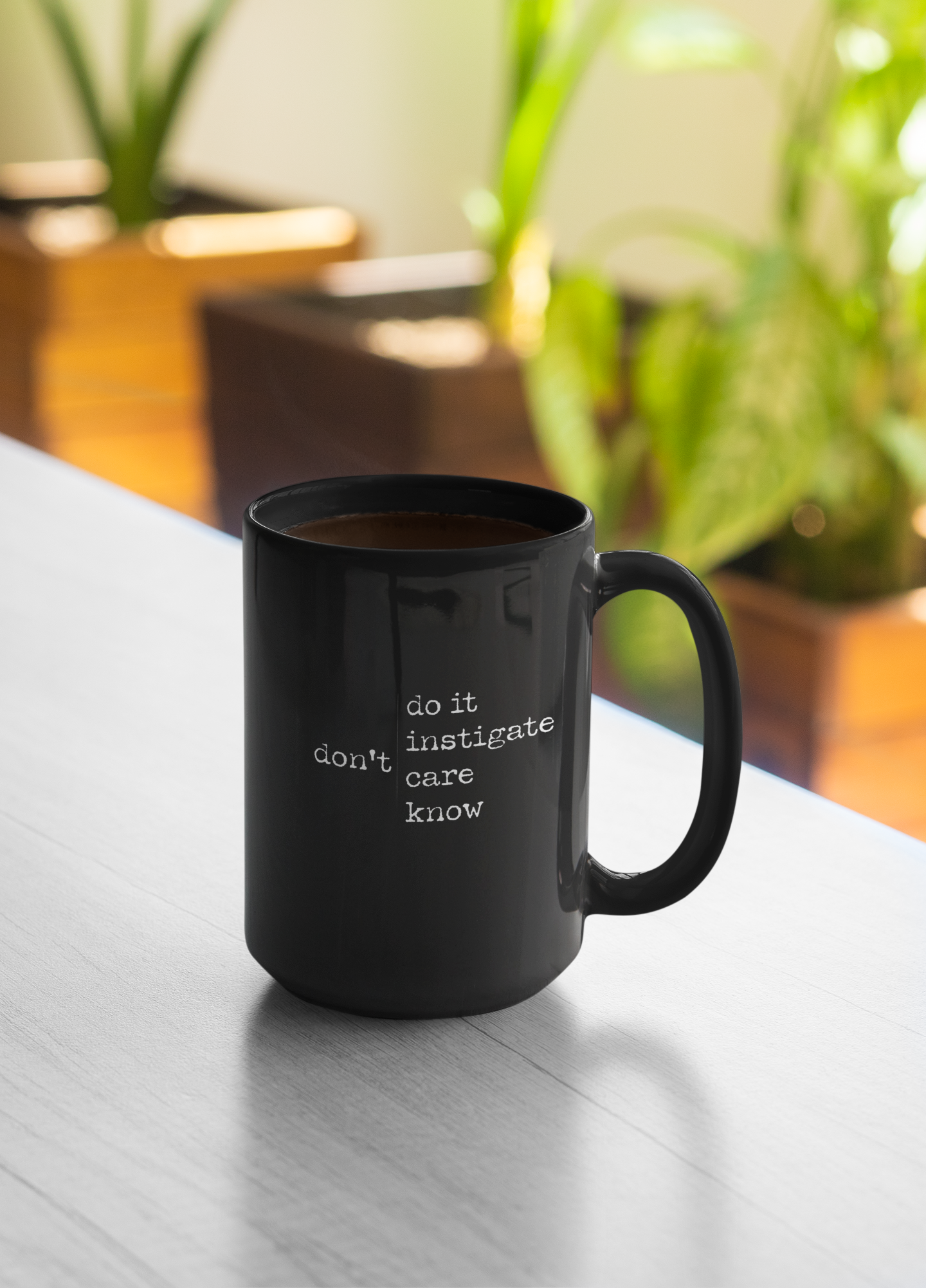 “don’t | Four Rules” Statement 15oz Coffee Mug (Lowkey Mood)