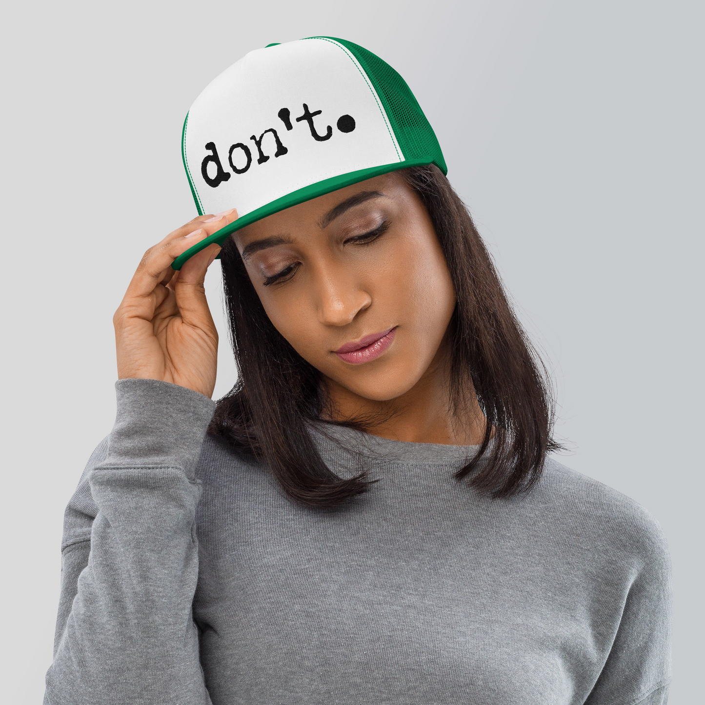 Don't Flat Bill, Snapback Trucker Hat