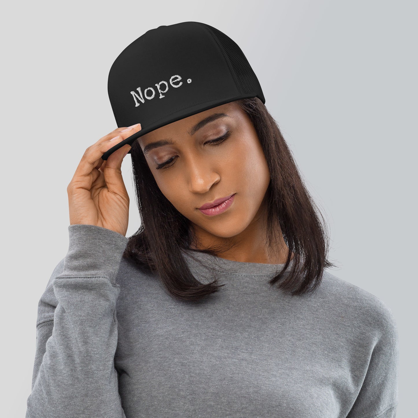 Nope Trucker Hat, Trucker Hat Nope, Trucker Hat Sassy, Trucker Hat Moody