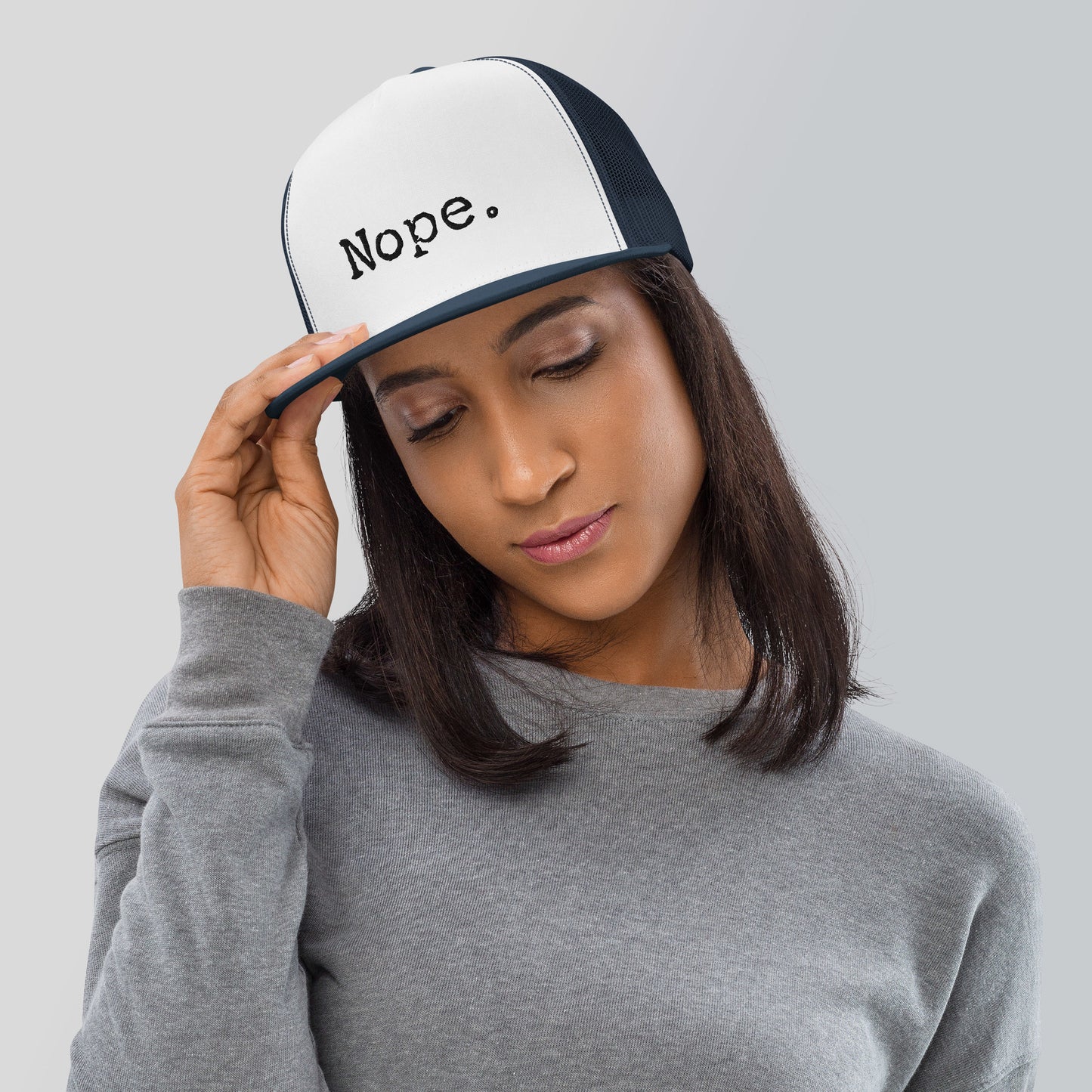 Nope Trucker Hat, Trucker Hat Nope, Trucker Hat Sassy, Trucker Hat Moody