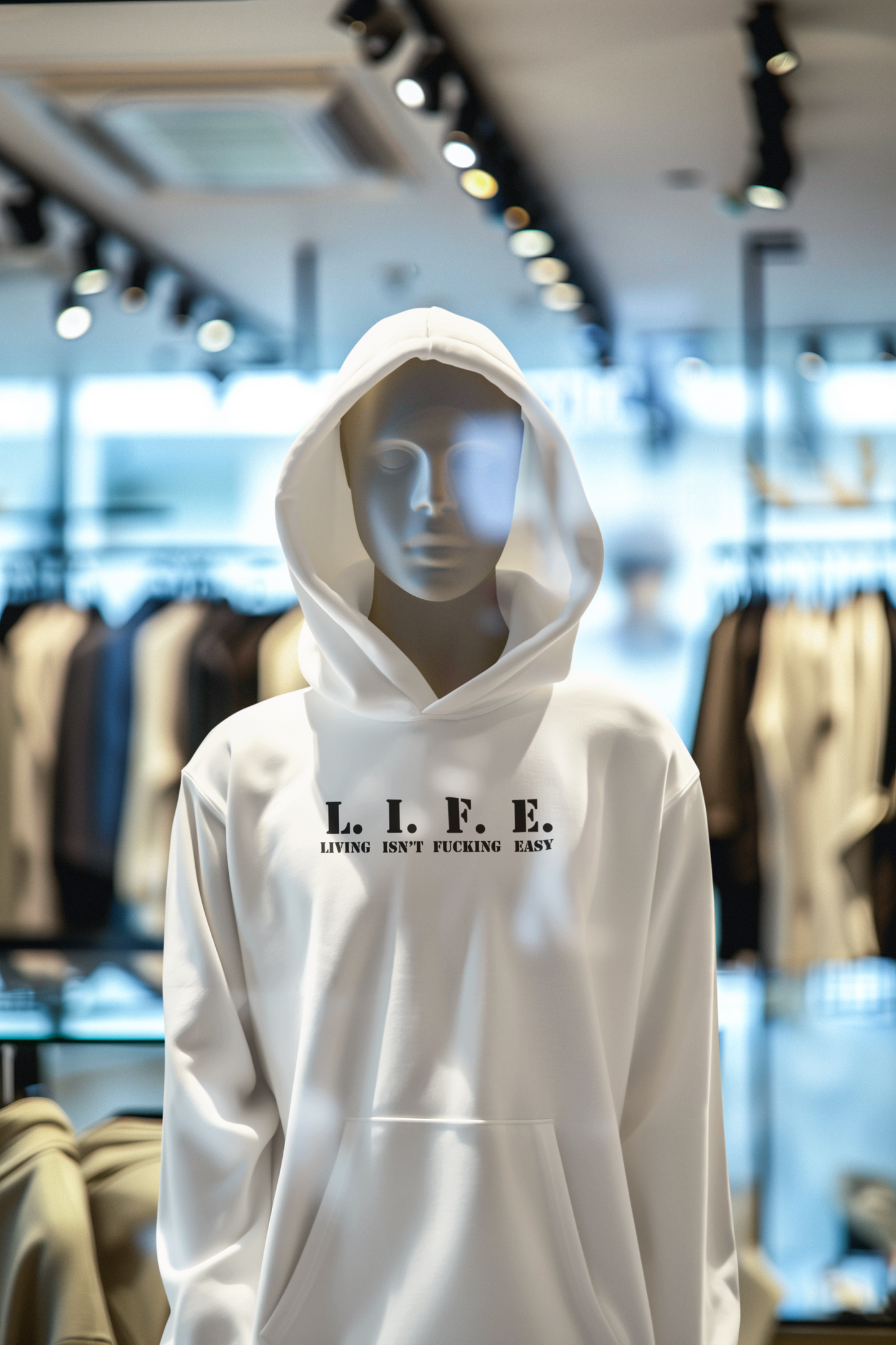 L.I.F.E. Hoodie – Living Isn’t F*cking Easy | Unfiltered Statement Sweatshirt