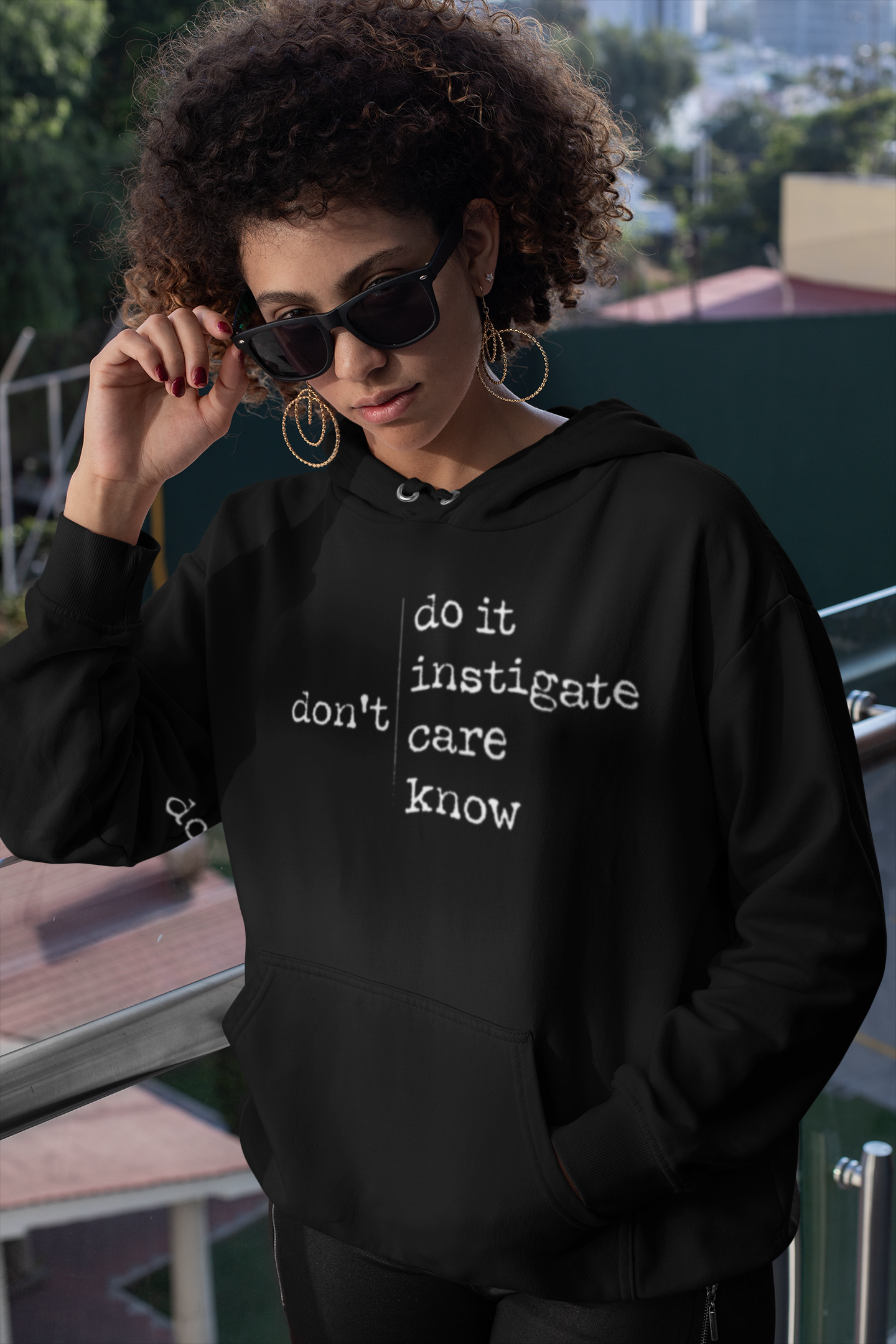 “don’t | Four Rules” Statement Hoodie (Lowkey Mood)