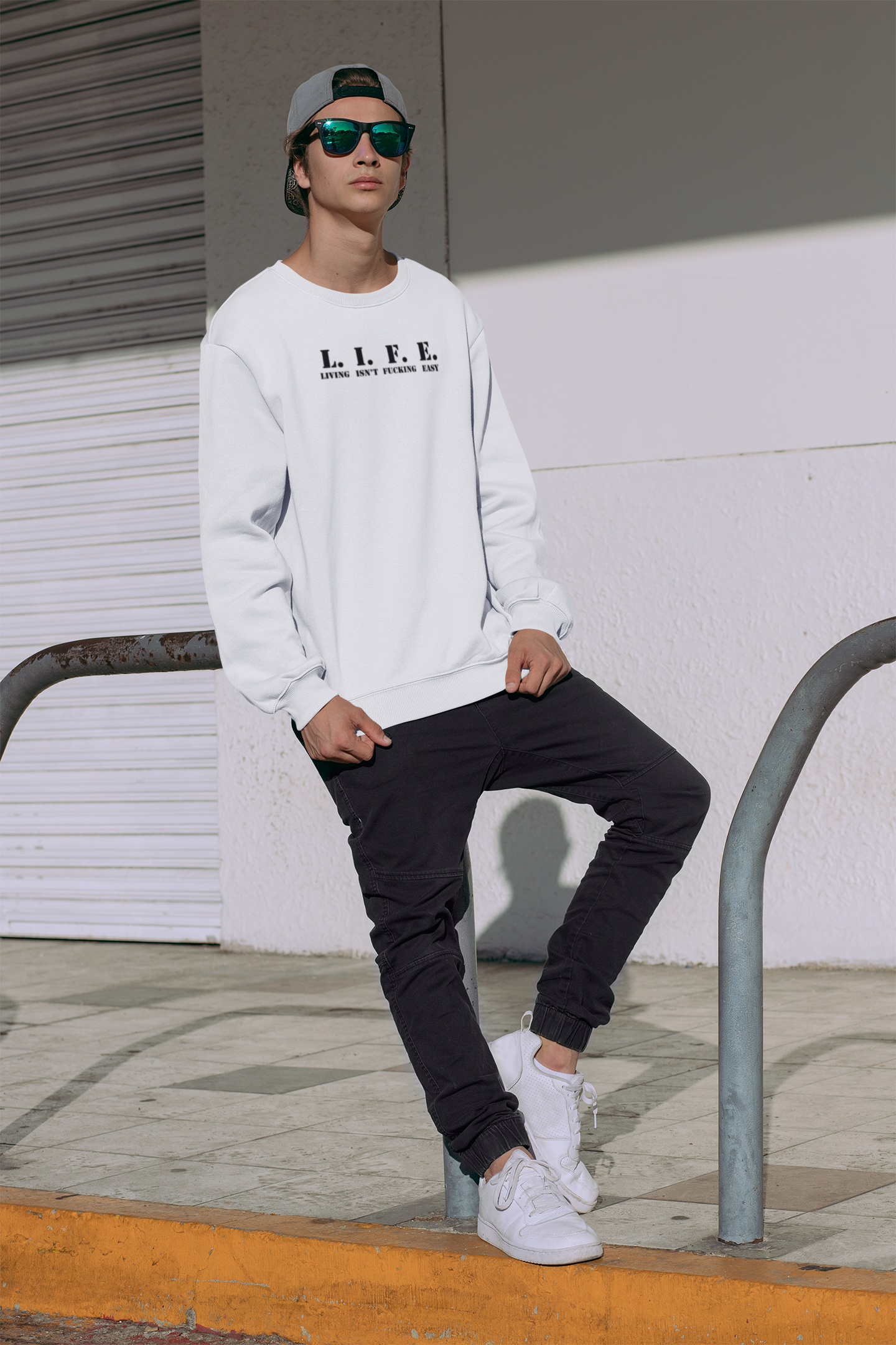 L.I.F.E. Hoodie – Living Isn’t F*cking Easy | Unfiltered Statement Sweatshirt