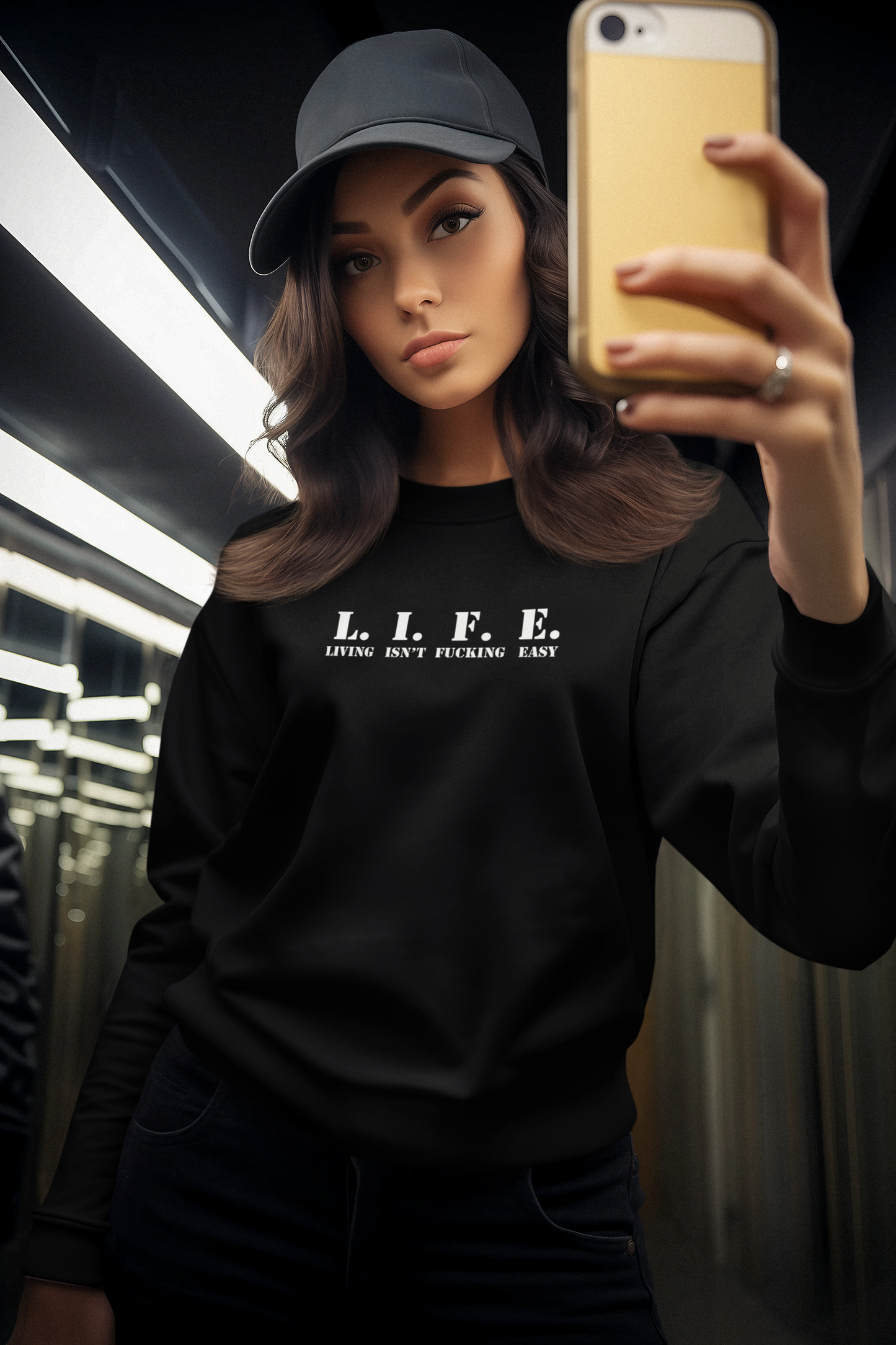 L.I.F.E. Hoodie – Living Isn’t F*cking Easy | Unfiltered Statement Sweatshirt